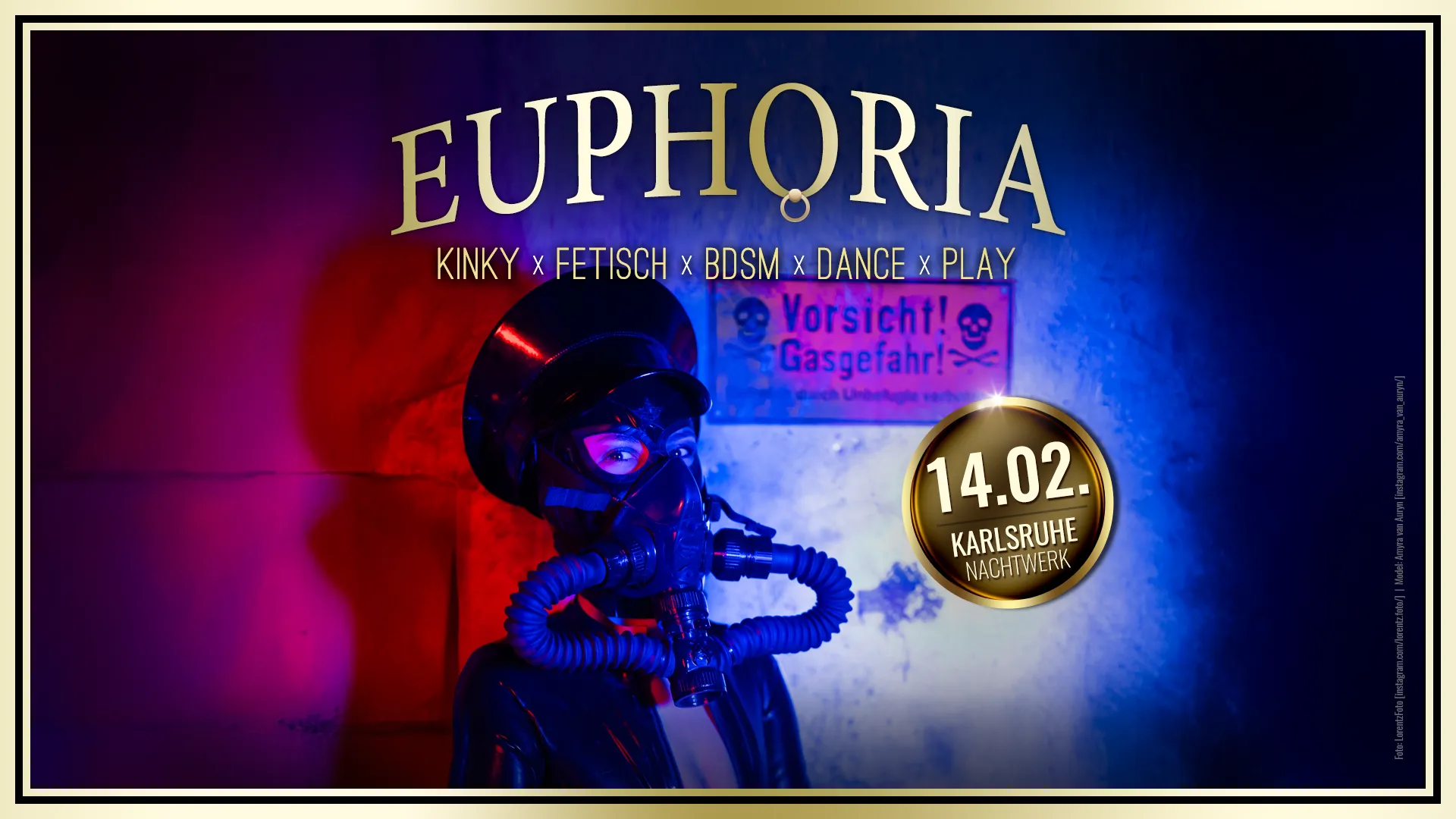 EUPHORIA » Die Kinky, Fetisch, BDSM und Sexpositive Dance & Play Party in Karlsruhe von und mit DJ GILLIAN.
